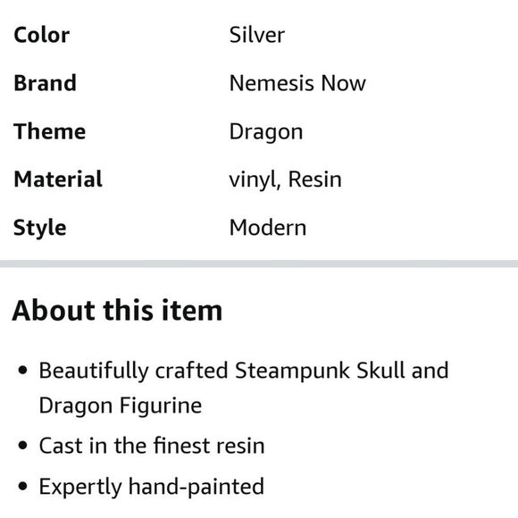 Nemesis Now Steel Wing Skull Figurine - Picture 5 of 10